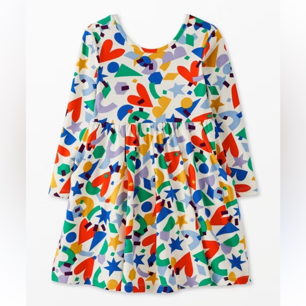 Hanna Andersson Colorful Kids Dress with Fun Patterns